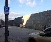 retaining wall along Halytska Street