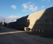retaining wall along Halytska Street