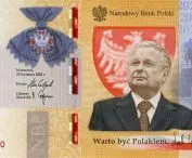 obverse of a collector's bill with Lech Kaczynski 