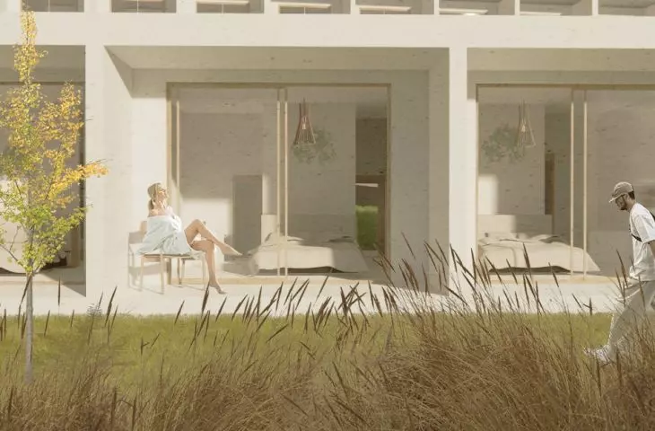 Hotel in Monte d'Oiro, Portugal, rooms with terraces