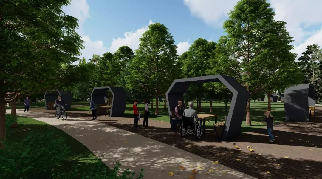 Wyróżnienie za projekt ogrodu leśnego
