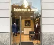 Salon mody męskiej Dąbrowski & Góral, witryna