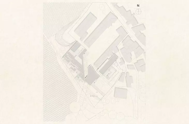 Projekt hotelu Monte D’Oiro, plan zagospodarowania