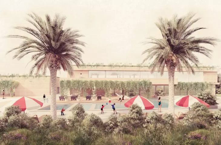 Monte D'Oiro hotel project, outdoor pool