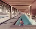 Projekt hotelu Monte D’Oiro, basen wewnętrzny