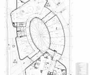 Experimental Exhibition Center in Gdansk, first floor plan