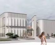 Experimental Exhibition Center in Gdansk, front 