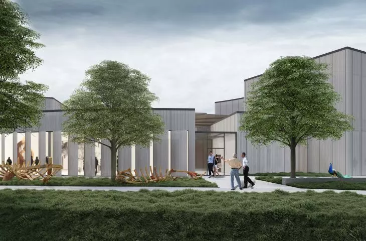 Eksperymentalne Centrum Wystawiennicze w Gdańsku, strona północno-wschodnia