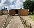 Gate to the park with the function of a public toilet, Slawkow