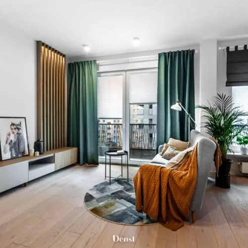 Mieszkanie na Bielanach Warszawa - salon