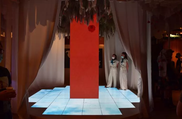 Część wystawy województwa łódzkiego – sala immersji