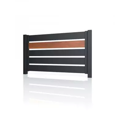 Aluminum fence span, Simple model