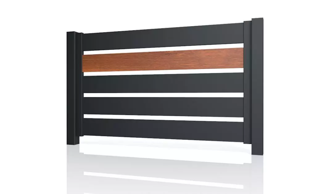 Przęsło ogrodzeniowe aluminiowe, model Simple