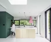 kitchen overlooking the garden