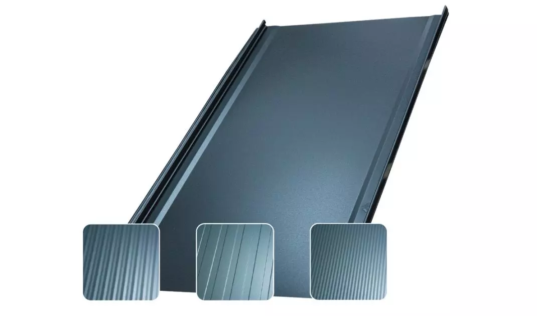 Iron Click – panel dachowy klasy Premium w czterech wariantach  (gładki, mikrofala niska i wysoka oraz trapez)