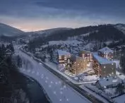 Hotel Wisła, widok z lotu ptaka