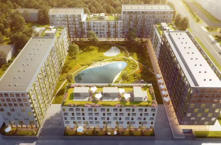 kompleks budynków wielorodzinnych w Katowicach