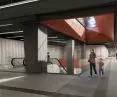 Visualization of the pedestrian route