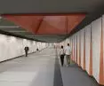 Visualization of the pedestrian route