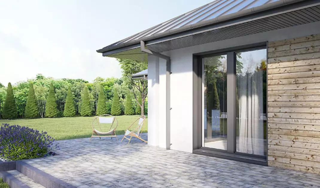 Terrace, Fijo paving, Mitilo color