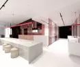 Restaurant project in Wadowice, breakfast area