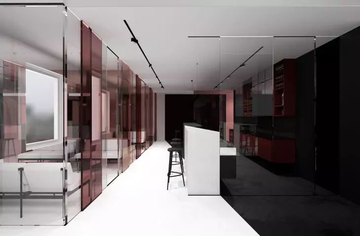 Projekt restauracji w Wadowicach, strefa restauracyjna