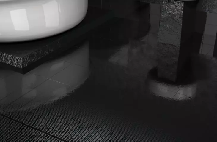 Przykład ułożenia maty grzejnej ELEKTRA