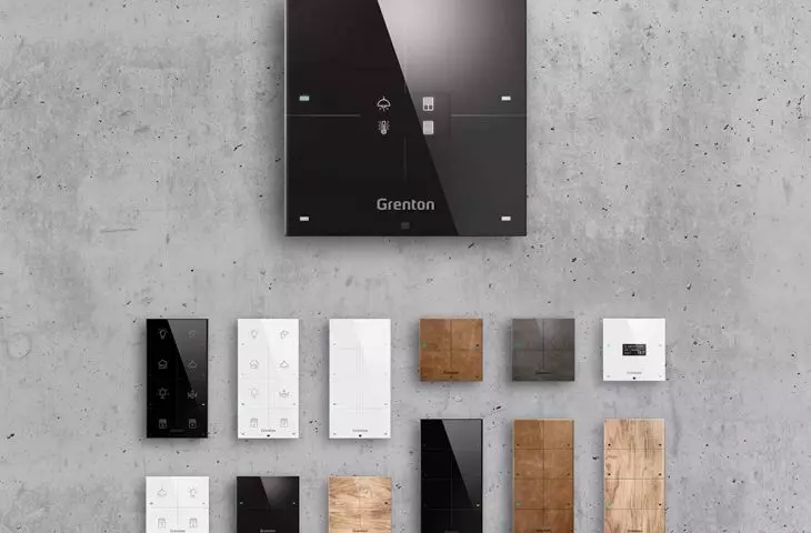  Stylish Grenton touch control panels replace ordinary switches and wall controls