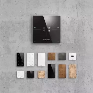  Stylish Grenton touch control panels replace ordinary switches and wall controls