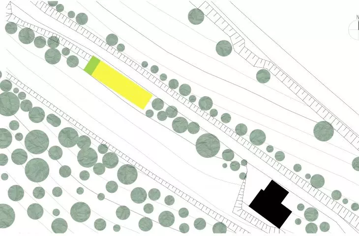 Black Pearl in Lanckorona, site plan
