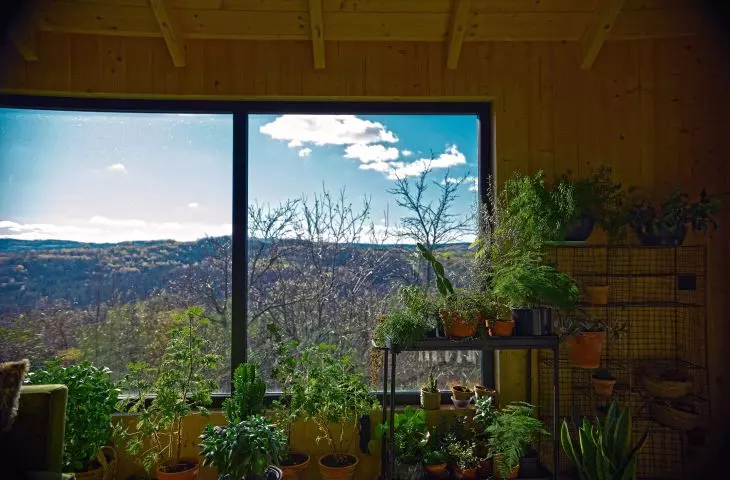 The Black Pearl in Lanckorona, view from the living room