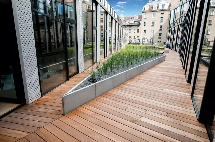 Bangkirai - wooden terrace
