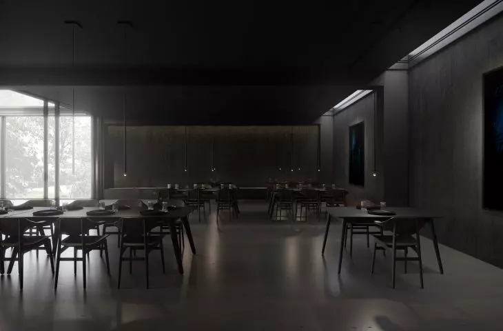 Część restauracyjna i wystawiennicza