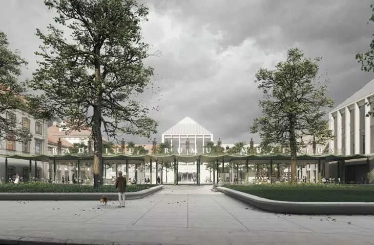 Projekt Pałacu Radziwiłłów od frontu