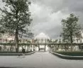 The design of the Radziwill Palace from the front.