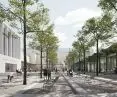 Radziwill Palace project - one of the alleys in the courtyard