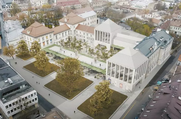 Radziwill Palace project - bird's eye view