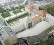 Projekt Pałacu Radziwiłłów — widok z lotu ptaka