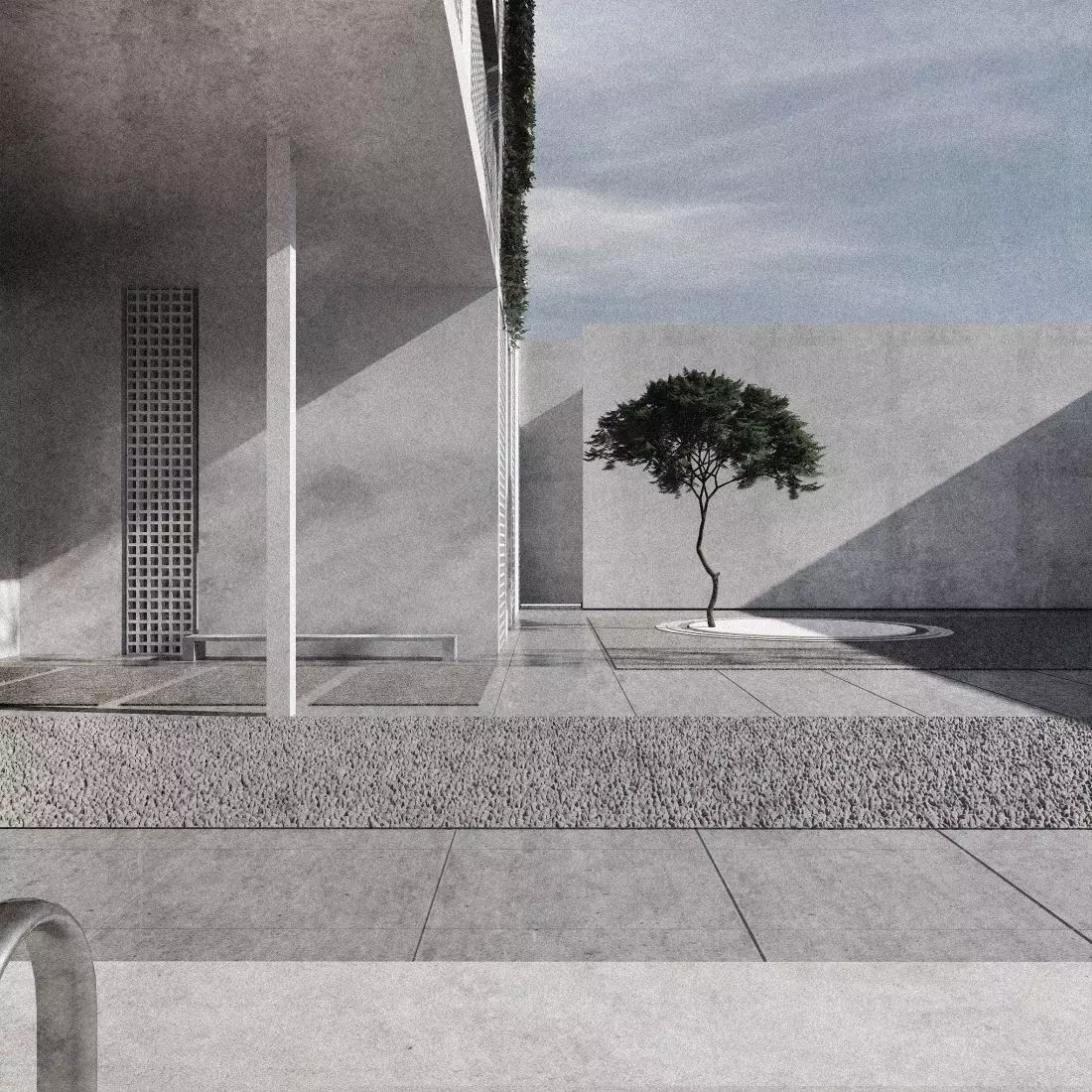Azyl dla samotnych matek,
atrium