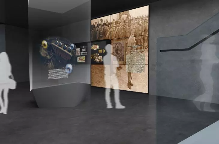 Projekt Muzeum I Wojny Światowej, wejście na ekspozycje