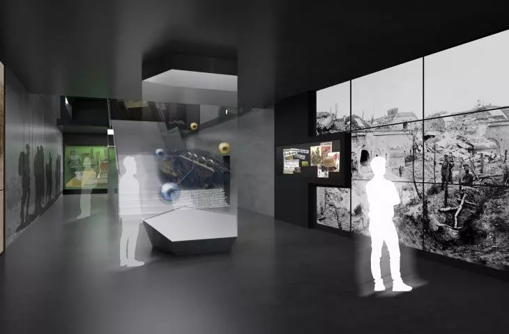 World War I museum project, multimedia exhibition
