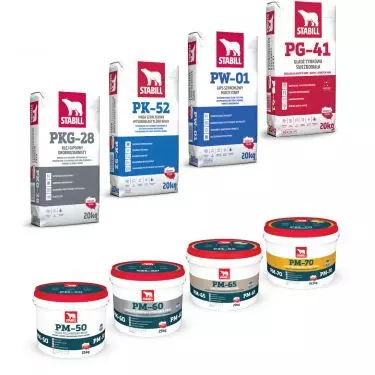 STABILL brand products for renovation work on walls and ceilings