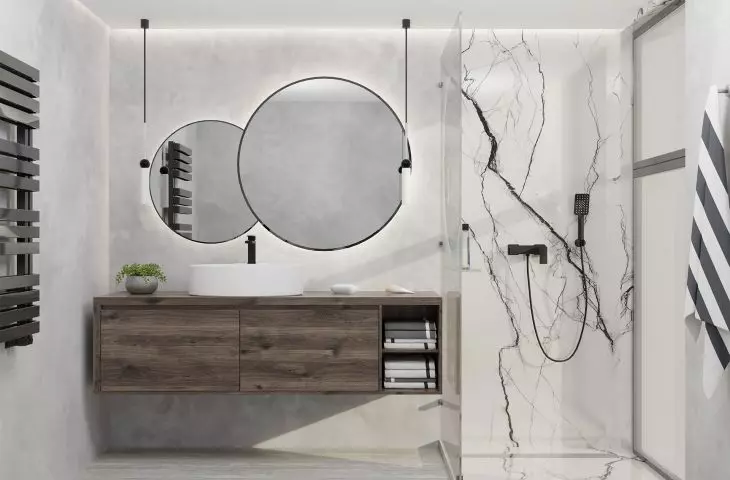 V series faucets go well with Loft and Dione shower sets