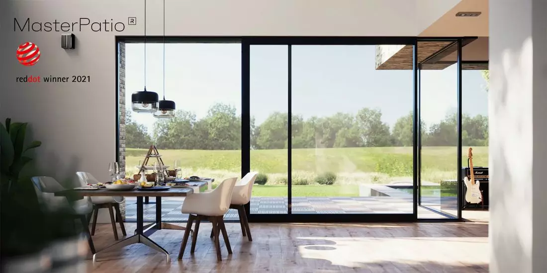 MasterPatio – system
drzwi podnoszono-przesuwnych z nagrodą RedDot Award 2021