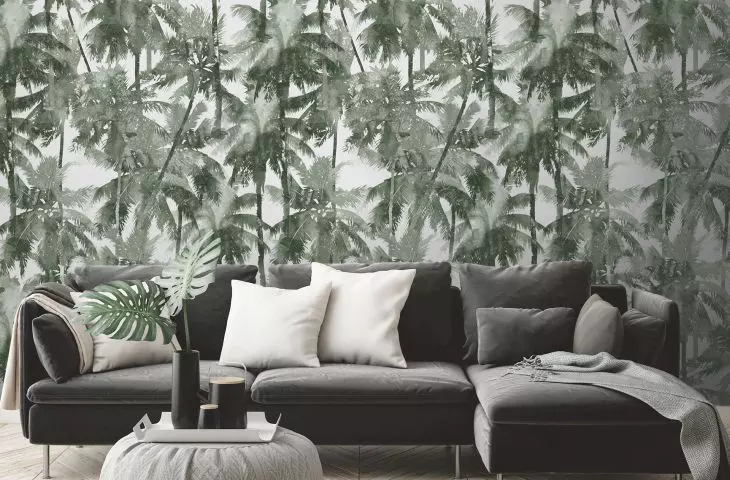 Tropikalny wzór z serii Wallmotion