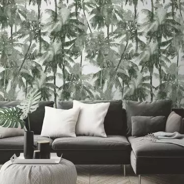 Tropikalny wzór z serii Wallmotion