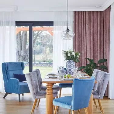  Stylish living room with dining room, Zielona Gora