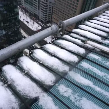 Roof heating, FroStop system, Warsaw, Poland