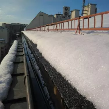 Gutter heating, FroStop system, Warsaw, Poland