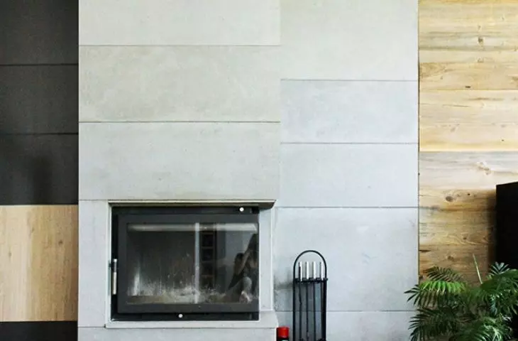 Połączenie naturalnego odcienia betonu Concrete Art z drewnem